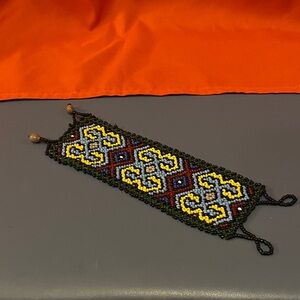 Handmade Shipibo Icaros Ceremonial Beaded Bracelet
